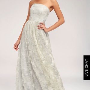 DRESS Formal ball prom wedding maxi NWT Lulus